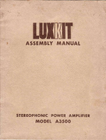 Luxman Luxkit-A-3500-Service-Manual